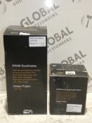 Boxed Assorted Designer Project No 46 And No 163 Marble Base Table Lamps RRP£50.0-65.0 (2221611)(