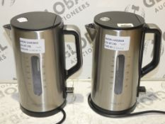 Unboxed John Lewis And Partners 1.7 Litre Brushed Stainless Steel Rapid Boil Cordless Jug Kettles