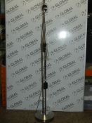 Mother and Child Floor Standing Lamp In Satin Steel RRP £150 (2223014)(Viewings And Appraisals