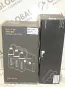 Boxed Assorted Lighting Items To Include A Bronze Finish Wyatt Three Light Table Lamp RRP£70.0-95.