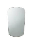 Boxed Ripple Smoke Engraved Rectangular Wall Hanging Mirror RRP £75 (2286522) (Viewings And