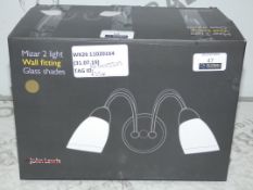 Boxed John Lewis And Partners Mizare Two Light Wall Light Fittings RRP£35.0 Each (RET00255115)(