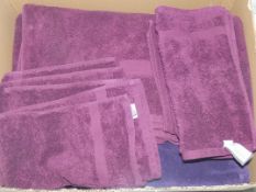 Assorted Plum And Deep Purple John Lewis And Partners Egyptian Cotton Bath Towels And Hand Towels