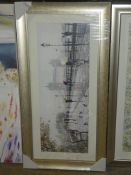 Tower Bridge By Artist McNiel Framed Wall Art Picture RRP £150 (219999) (Viewings And Appraisals Are