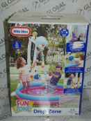 Boxed Little Tikes Drop Zone Ages 3-5 Fun Zone Paddling Pool With Water Function RRP £100 (