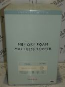 Boxed Specialist Synthetic Kingsize Memory Foam Mattress Topper RRP £265 (2038520) (Viewings And