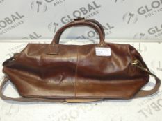 John Lewis And Partners Italian Leather Holdall RRP £200 (2301154) (Viewings And Appraisals Are