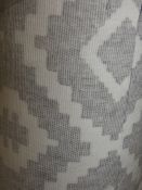 Large Roll Of Grey And White Fabric Upholstery Material RRP £200 (1468844) (Viewings And