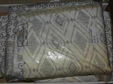 John Lewis And Partners Kingsize Textured Cotton Duvet Cover Set With Pillow Cases RRP £80 Each (