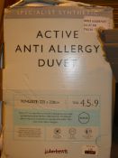 Boxed John Lewis King-size 225x220cm 4.5 Plus 9 Tog Active Anti Allergy Duvet RRP £125 (2088827) (