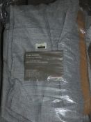 Bagged Pair Of John Lewis And Partners 228 x 137 cm Blue Grey Chester Multi Way Curtain RRP £140 (