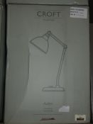 Boxed Croft Collection Aiden Painted Feel Desk Lamps RRP £65 Each (1697220) (2125136) (Viewings