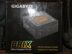 Boxed Gigabyte Brix GB-BX BT-2807 Ultra Compact PC Kit RRP £150 (Viewings And Appraisals Are