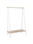 Boxed John Lewis And Partners Wood And Metal Garment Rail RRP £120 (RET00168550) (Viewings And