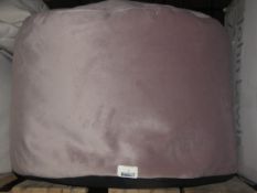 John Lewis And Partners Silver Velvet Bean Bag RRP £65 (2232289) (Viewings And Appraisals Are Highly