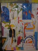 Visionary Abstract Multi Coloured Wall Art Picture RRP £50 (2095423) (Viewings And Appraisals Are