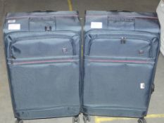 John Lewis And Partners Navy Blue 4 Wheel Spinner Suitcases RRP £135 (RET00029088) (RET00426628) (