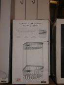 Boxed John Lewis And Partners Classic 2 Tier Corner Shelver And A Contempory Shower Caddy RRP £80-