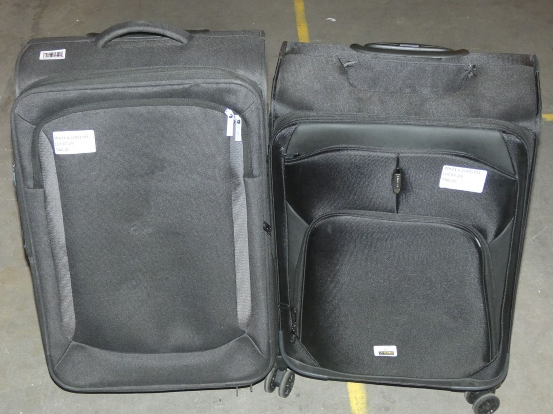 John Lewis And Partners Soft Shell 360 Wheel Spinner Suitcases And 2 Wheeled Suitcases RRP £80-