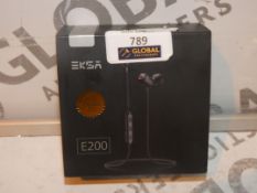 Boxed Pair Of Eksa E100 Earphones (Viewings And Appraisals Are Highly Recommended)