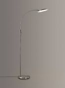 Boxed John Lewis And Partners Alistair LED Reader Floor Lamp In Satin Nickel RRP £135 (2026791) (