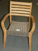 Wooden John Lewis And Partners Designer Outdoor Garden Dining Chair RRP£160.0 (MP314656)(Viewings
