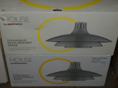 Lot to Contain 2 Boxed House By John Lewis Stockholme Metal Pendant Lights RRP £50 Each (