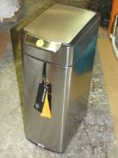 Simply Human Stainless Steel 40Litre Fingerprint Proof Touch Can RRP£110.0 (2176633)(Viewings And