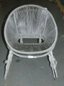 Lot to Contain 2 Salsa Rope Stacking Dining Chairs RRP£70.0 (MP314792)(Viewings And Appraisals