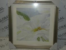 Single Daisy By Artist Susan Pepe Framed Wall Art Picture RRP £90 (2274472) (Viewings And Appraisals