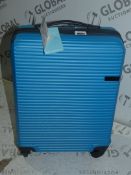 Boxed Cube Colinar Light Blue Small Hard Shell Cabin Bag RRP £50 (Viewings And Appraisals Are Highly