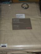 Bagged Pair Of John Lewis And Partners Beige Lined Illet Headed Curtains Size 135x182cm RRP£45.0 (