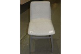 Lot to Contain 2 Boxed Duhrer John Lewis And Partners Designer Dining Chairs In Grey Fabric