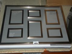 Lot to Contain 3 Boxed And Unboxed Bronze Glaze Float 6 Compartment Picture Frames RRP £30 Each (