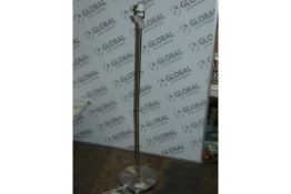 Boxed Harmony Satin Nickel Finish Floor Lamp (Base Only) RRP £175 (1987600)(Viewings And