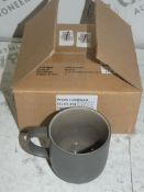 Lot to Contain 11 Boxed Packs Of Four Grey Ceramic Stone Mugs RRP£28.0 Per Set (2132341)(2132342)(