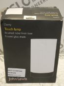 Lot to Contain 3 Boxed John Lewis and Partners Danny Touch Control Lamps RRP £40 Each (2221696)(