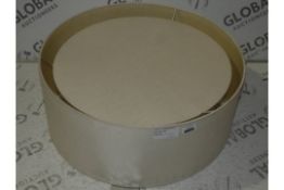 Large Circular Linen Ceiling Light Fitting RRP £150 (1543126) (Viewings And Appraisals Are Highly