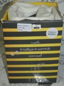 Boxed Single Snuggle Down Intelligent Warmth Heated Mattress Topper RRP £50 (2140325) (Viewings