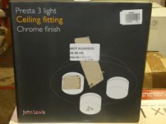 John Lewis And Partners Prester 3 Light Ceiling Light Fitting RRP £55 (2300057) (Viewings And