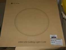 Lot to Contain 2 Boxed Teckin 24 Watt Ceiling Light Fittings RRP £45 (996000) (9960001) (Viewings