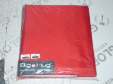 Big Hugs Red Unfilled Bean Bag Bed RRP £175 (Viewings And Appraisals Are Highly Recommended)