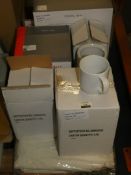 Lot To Contain 6 Assorted Items To Include Ceramic Vases Mini Pedal Bins Drinking Mugs And Bon Bon