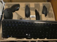 Lot To Contain 3 Rapoo Multi Mode Wireless Ultra Slim Keyboards And 6 Rapoo Mouses Combined RRP £100