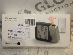 Boxed Oregon Scientific Projection Alarm Clock RRP£50.0(RET00388651)(Viewings And Appraisals