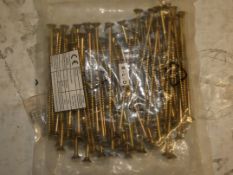 Box To Contain 500 Multi Purpose Single Thread Yellow Zinc 5x100mm Screws Combined RRP £40 (Viewings