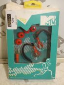 Boxed Pair Of MTV Sports Fit Head Phones (Viewings And Appraisals Highly Recommended)