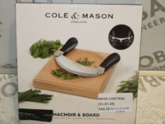 Boxed Kohl And Mason Hachoir And Board Cheese Board RRP£30.0(RET00150633)(Viewings And Appraisals