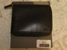 Boxed Octavo Black Leather Small Zip Up Card Wallet (Viewings And Appraisals Highly Recommended)