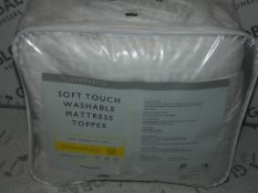 John Lewis And Partners Synthetic Soft Touch Washable Small Double Mattress Topper RRP £85 (2301143)